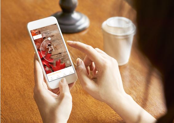 Control heating via an app