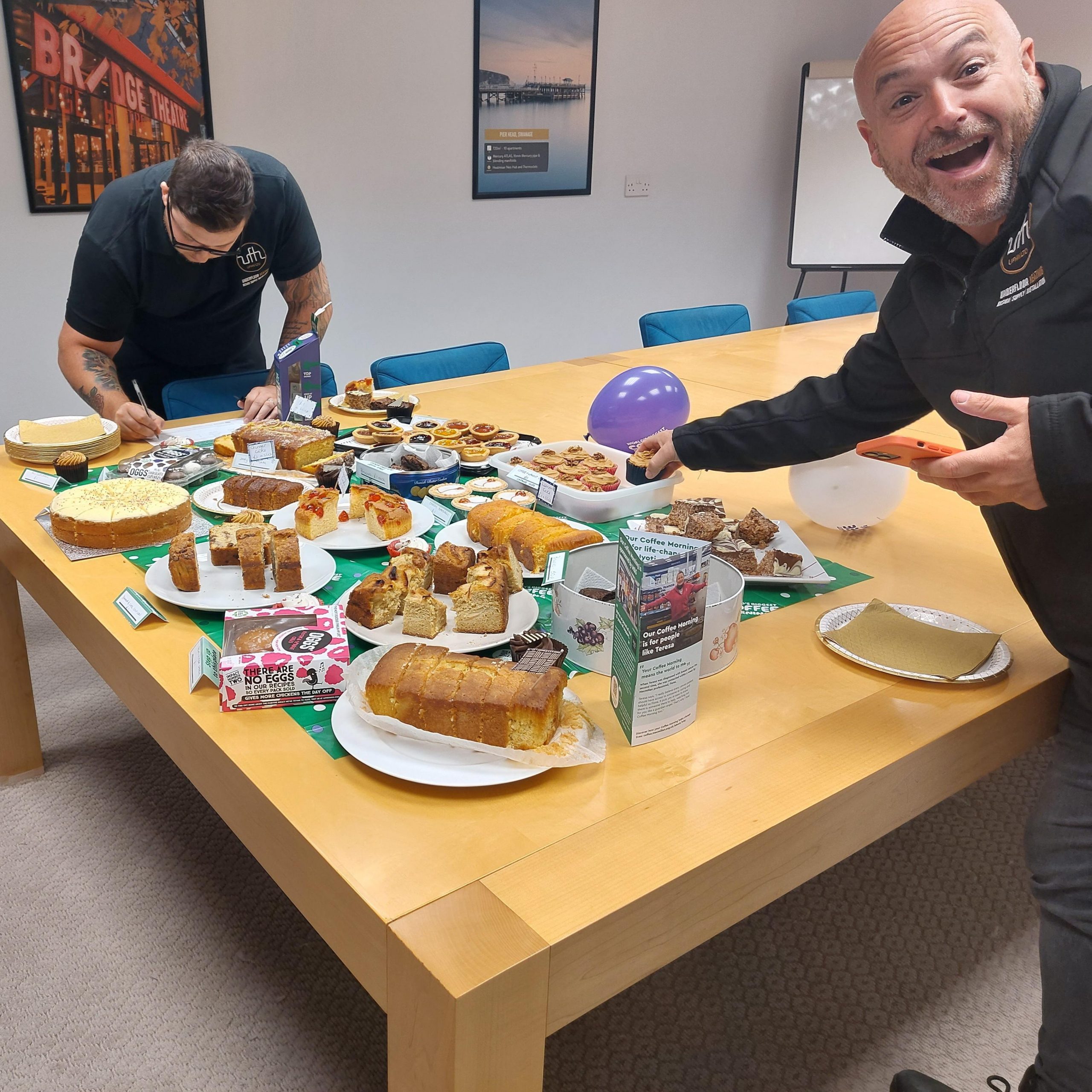UFHN Macmillan Coffee Morning | UFHN LTD. The underfloor heating specialists