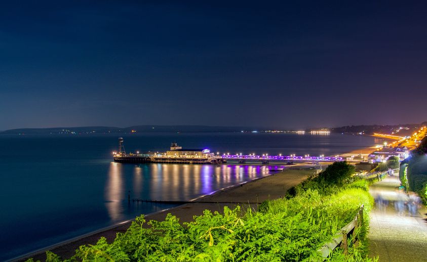 Bournemouth-at-night | UFHN LTD. The underfloor heating specialists